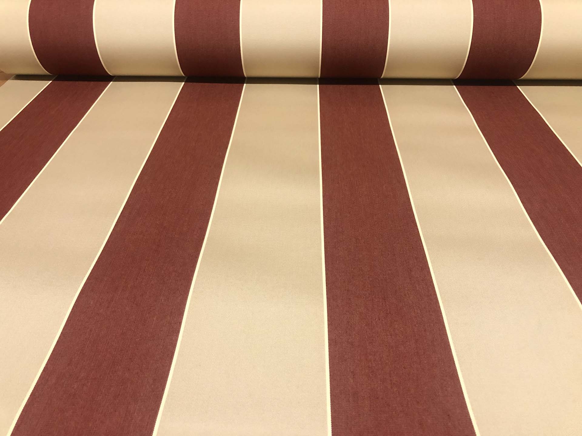 Sunbrella® Awning Stripe 4985 Havelock Brick Fabric