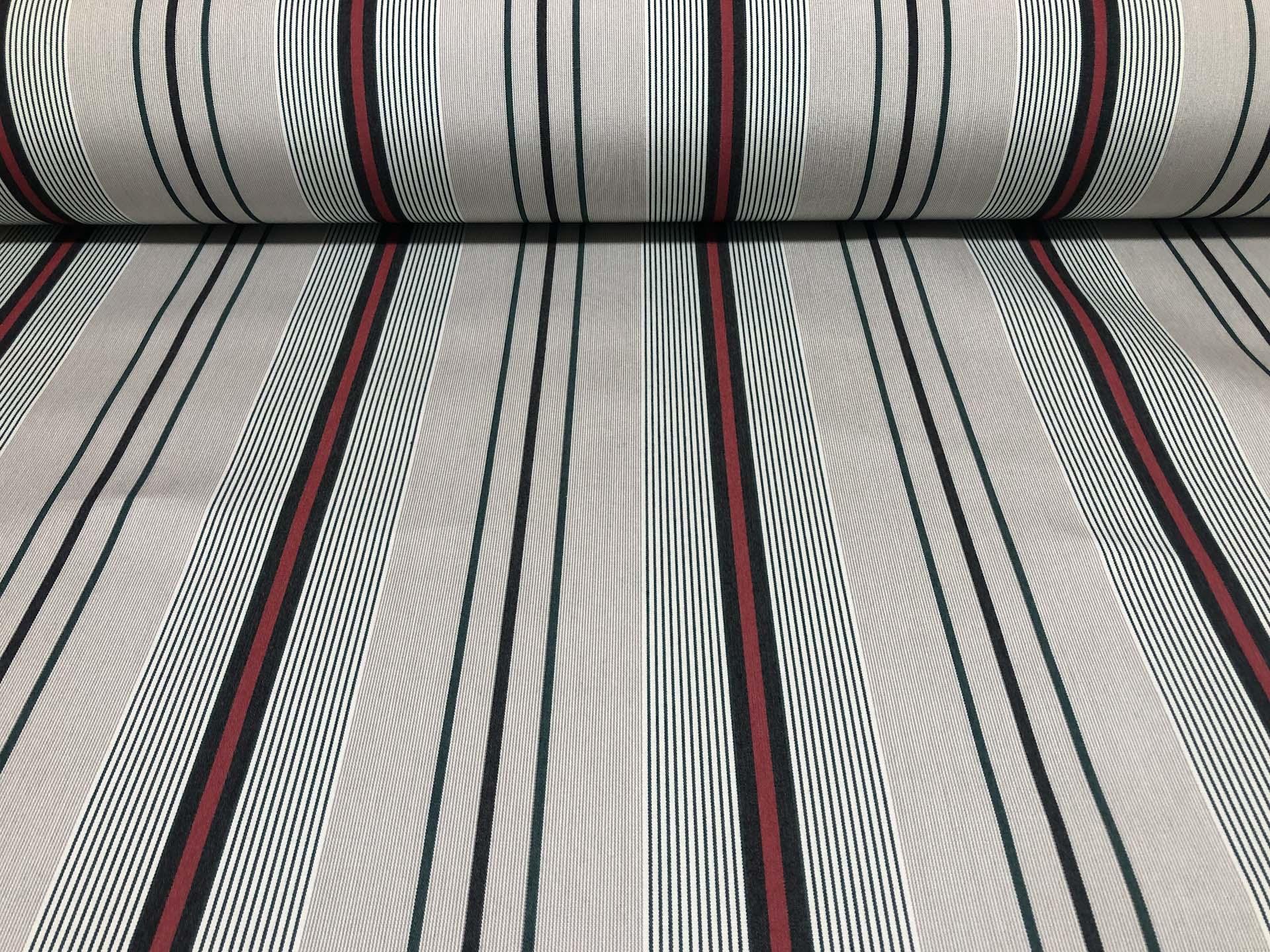 Fancy red stripe transitional Stripe Awning Fabric