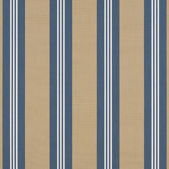 Sunbrella® 4948 - 46" Sapphire Vintage Bar Stripe